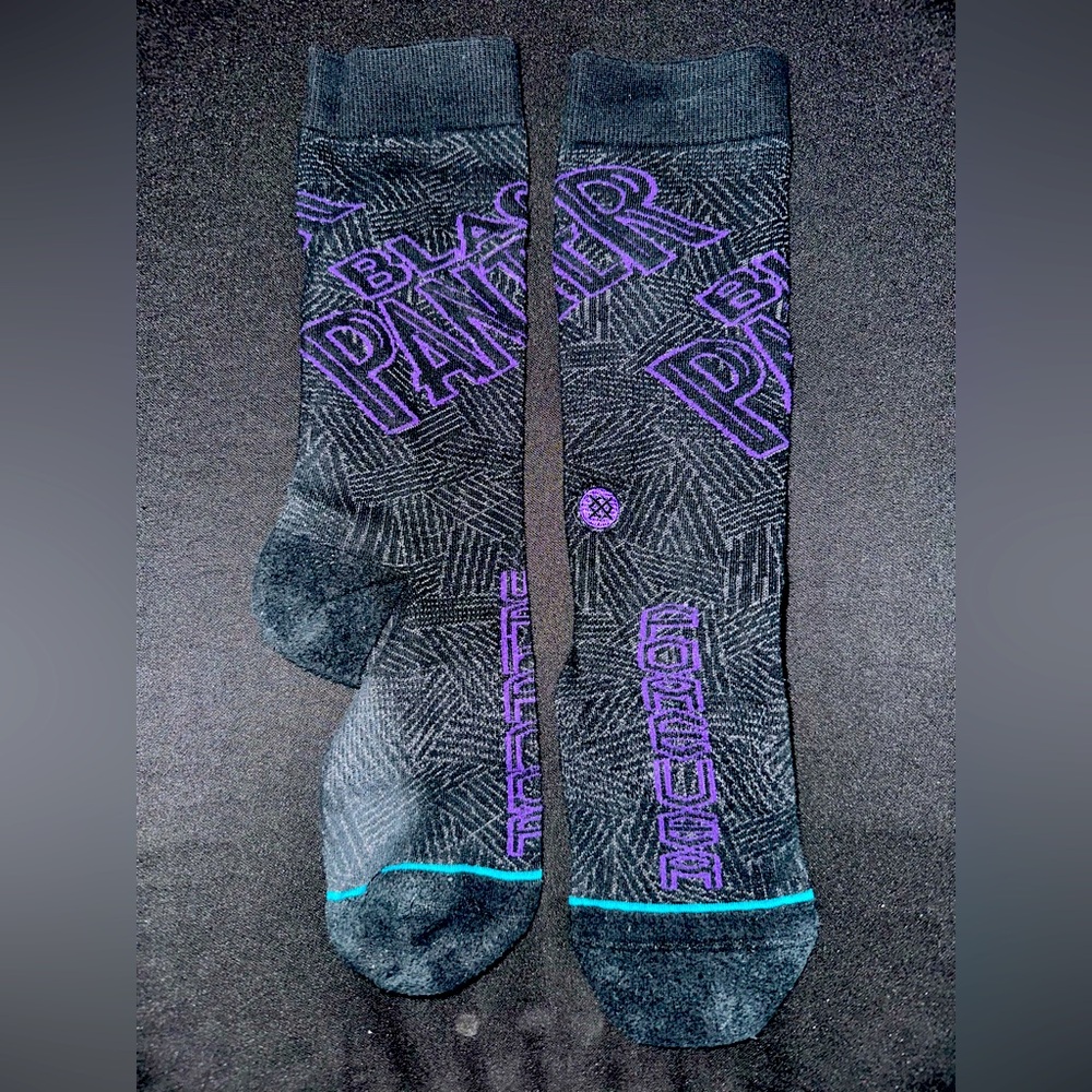 Black Panther STANCE Men's Socks - Black and Purple